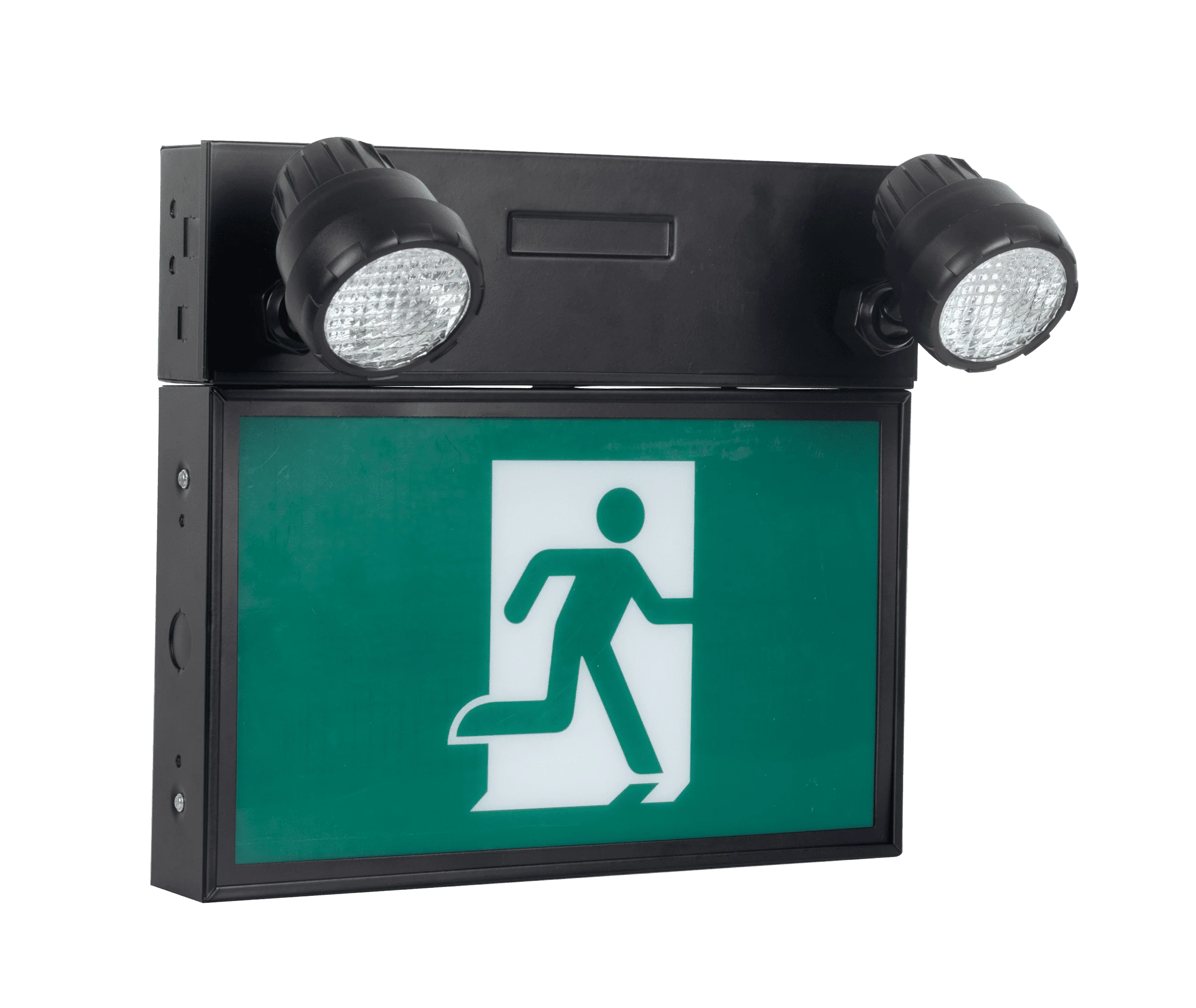 Votatec Remote Capable Steel Emergency Light & Running Man Combo CR-7029B 2x2W 120-347V - Image 2