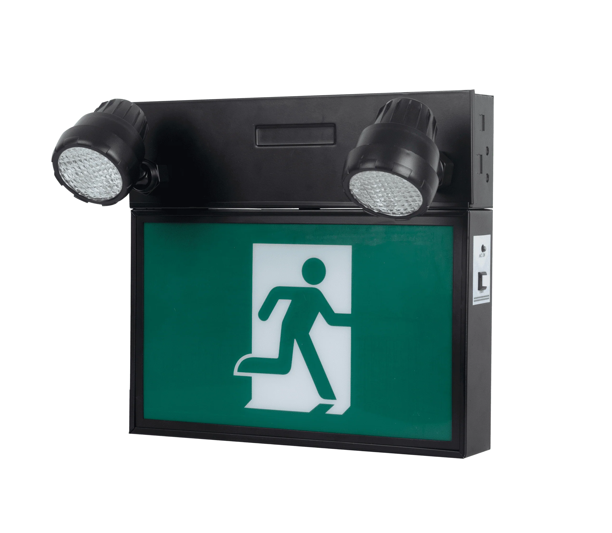 Votatec Remote Capable Steel Emergency Light & Running Man Combo CR-7029B 2x2W 120-347V - Image 3