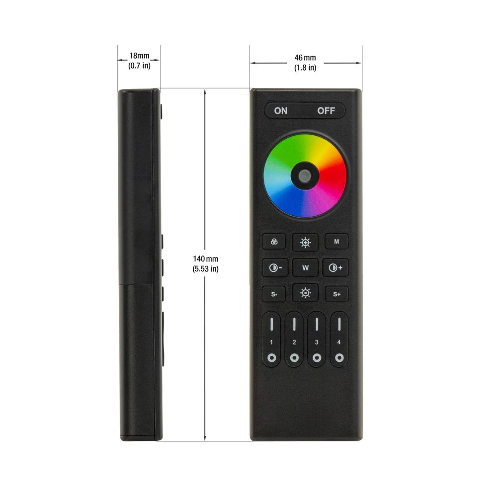 RGBW-RGBCCT Remote controller RC03RFB-RGBWCCT-4Z - Image 3