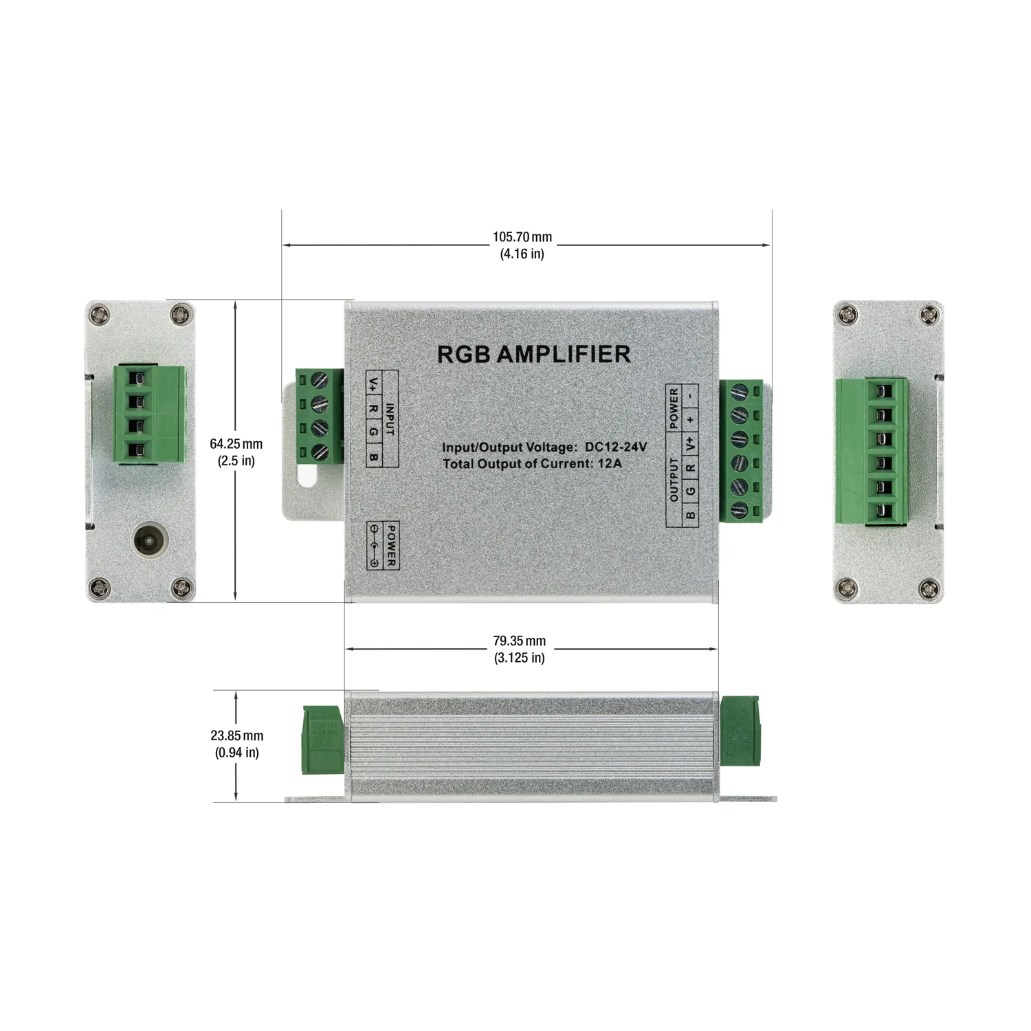 RGB Amplifier 12V 4A per Channel - Image 2