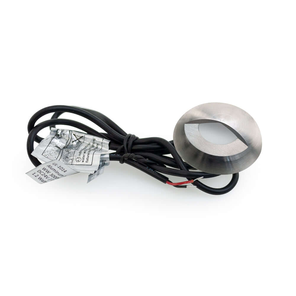 Round Outdoor Dimmable LED Step Light/ Pathway Light Eyelid Trim Stainless Steel TYPE9 3000K, RGB - Image 5