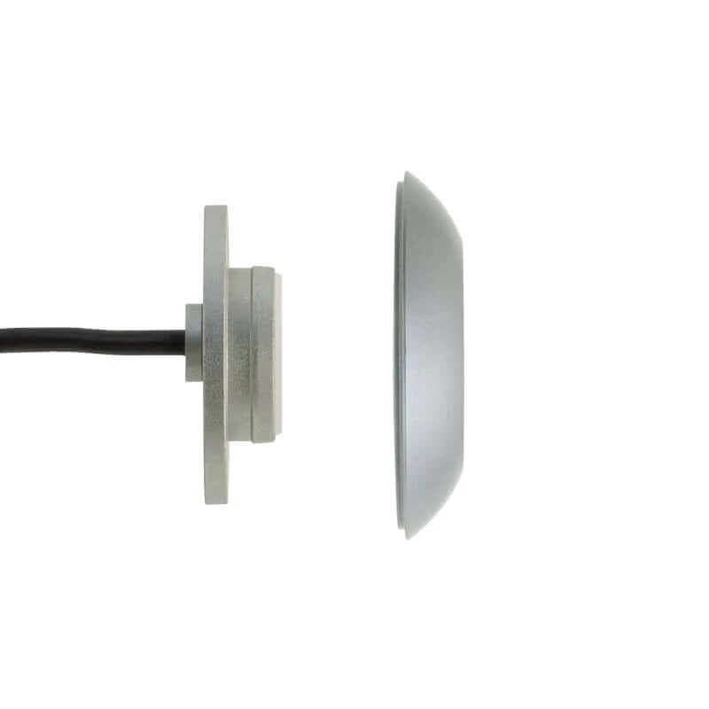 Round Outdoor Dimmable LED Step Light/ Pathway Light Flat Bevel Trim Silver TYPE8 3000K, RGB - Image 4