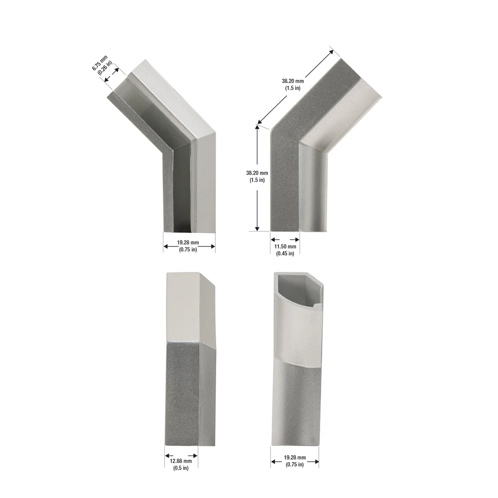 Showcase LED Channel 135degree Joiner - Type 35 (1 PC) - Image 2
