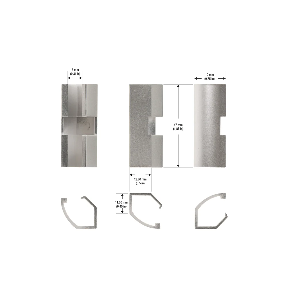 Showcase LED Channel Straight Joiner - Type 35 (1 PC) - Image 2