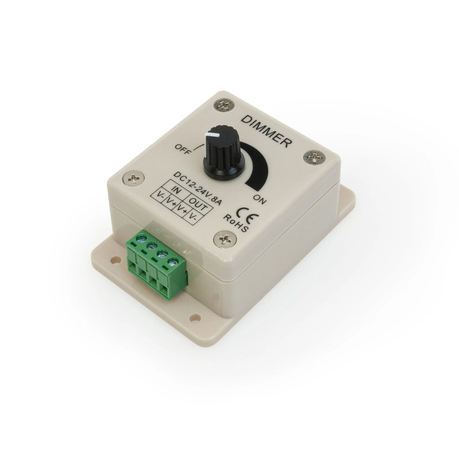 Single Color Dial LED Dimmer 8A - Image 3