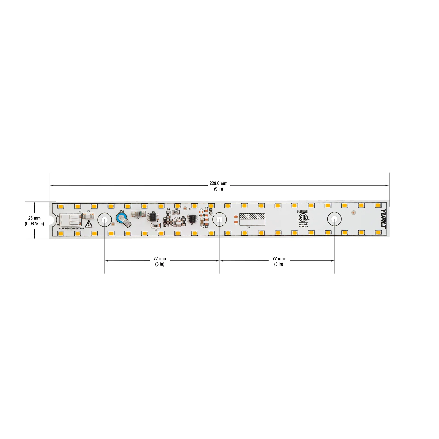 9 inch Slim LED Module Driverless Engine SLM 09-010W-930-120-S3-Z1A, 120V 10W 3000K(Warm White) - Image 2