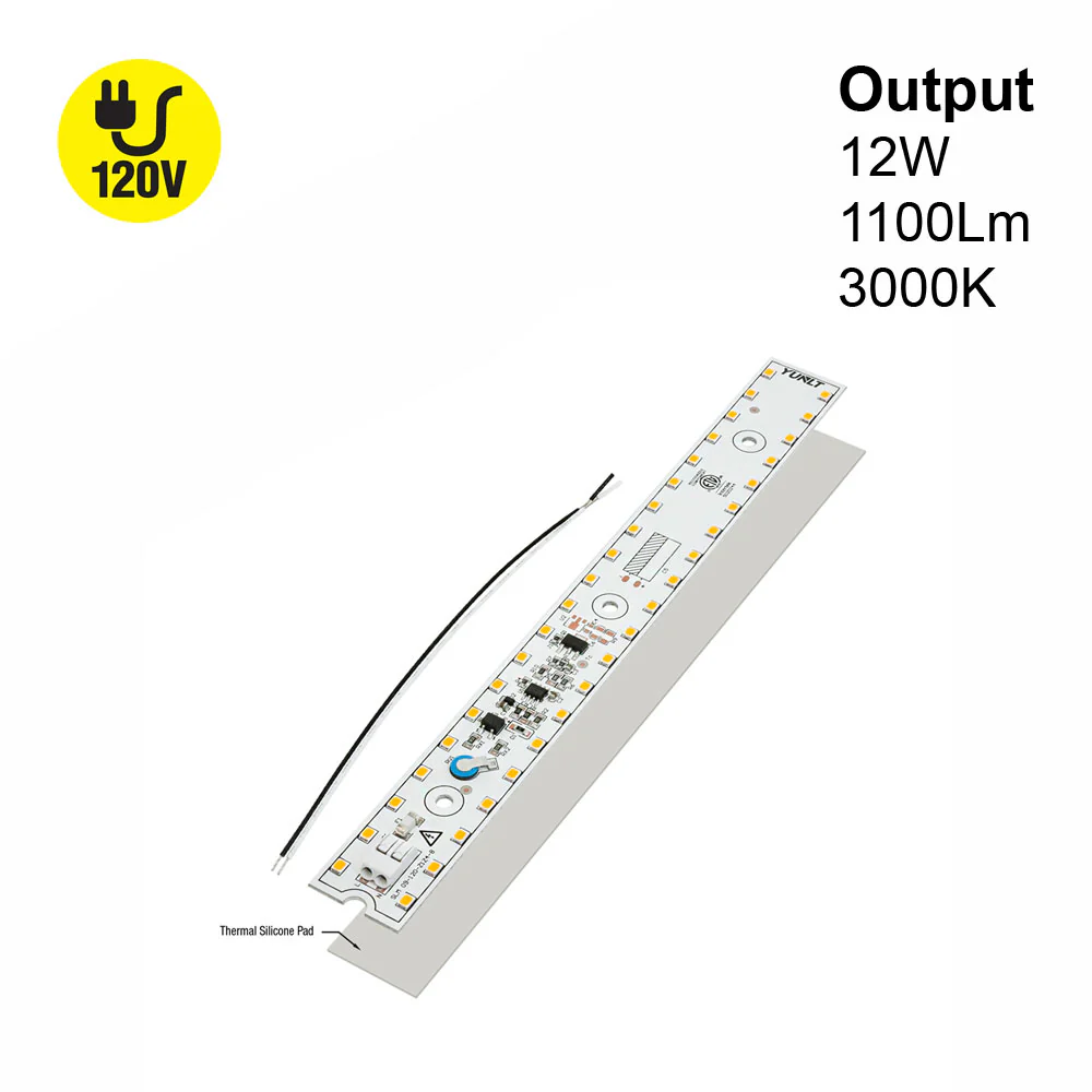 9 inch Slim LED Module Driverless Engine SLM 09-012W-930-120-S3-Z1B, 120V 12W 3000K(Warm White)