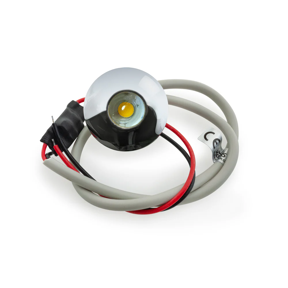 Small Round LED Recessed Lights C1006 12V 1W Round Oval - Warm White - Image 3