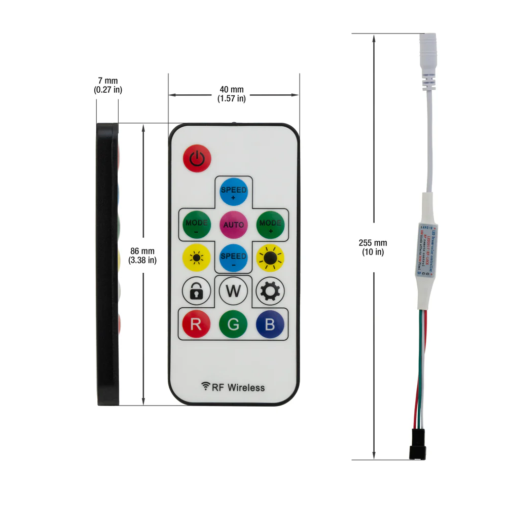 SP103E Simple SPI Controller + Remote 5-24V - Image 2