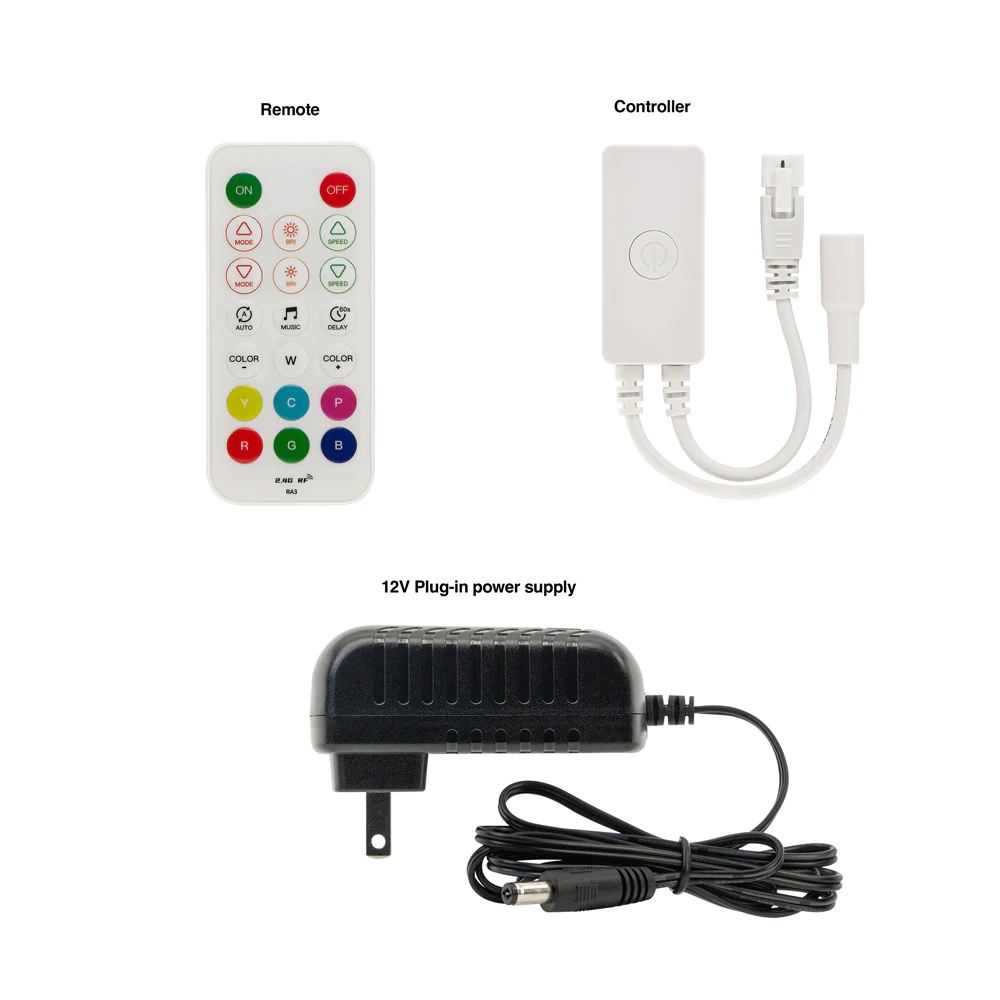 SPI (Digital) LED Strip Kit 3M(9.8ft) Indoor LED Strip WS2811, 12V 1.8(w/ft) 750(Lm/ft) 30(LEDs/m) Addressable(WS2811) RGB - Image 3