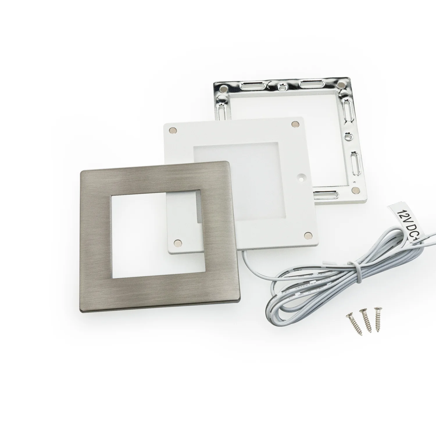 AD-107T-2.2W-12V Square Cabinet Light, 12V 2.2W 3000K(Warm White) - Image 4