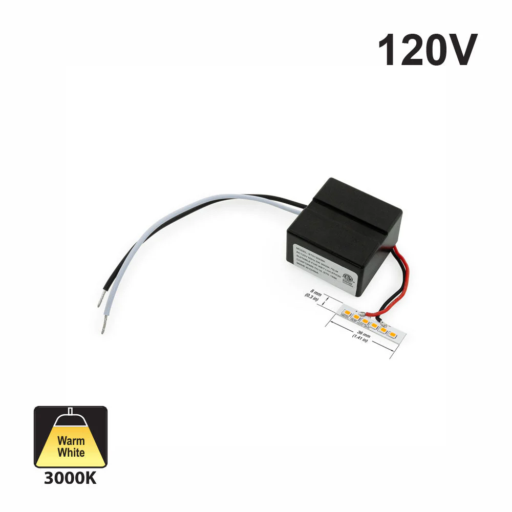 ST0130K LED Module with Driver, 120V 5Watt 3000K(Warm White)