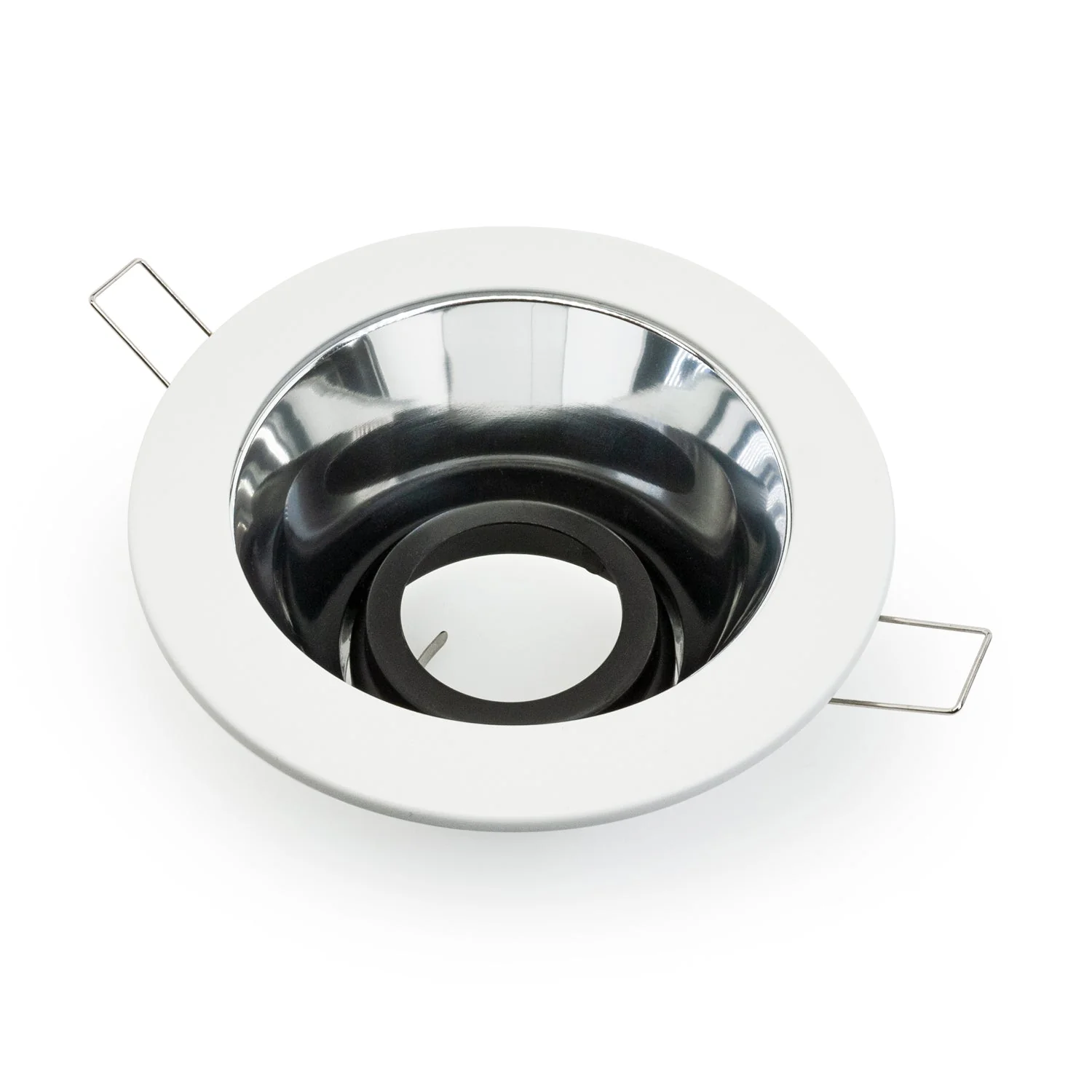 T-52 MR16 Light Fixture (White), 12V 4 inch Recessed Downlight Adjustable Reflector Trim - Image 3