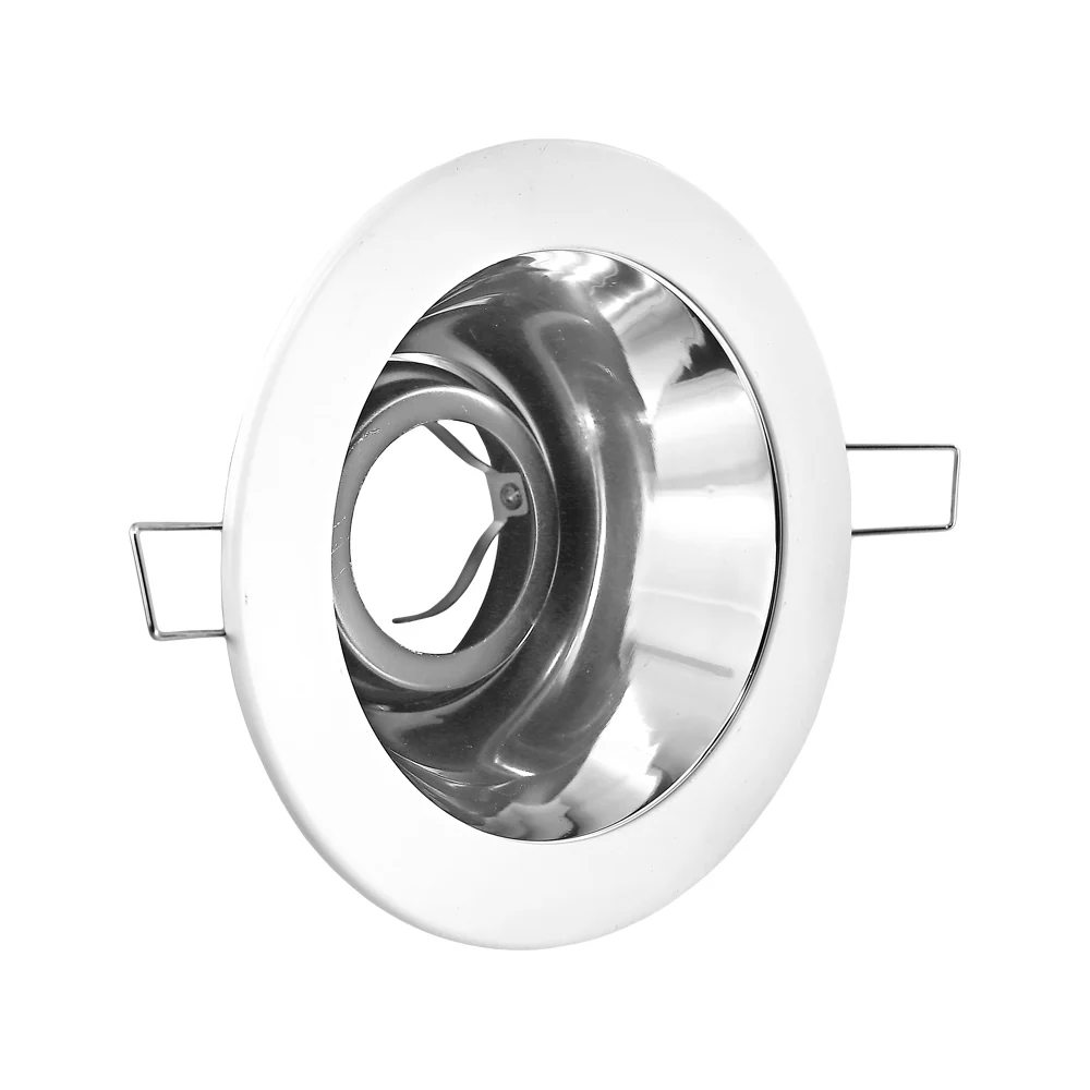 T-52 MR16 Light Fixture (White), 12V 4 inch Recessed Downlight Adjustable Reflector Trim - Image 4