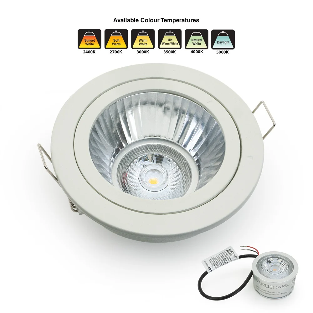 MTR-54T 12V Recessed LED Light Fixture, 3.5 inch Round White - Image 7