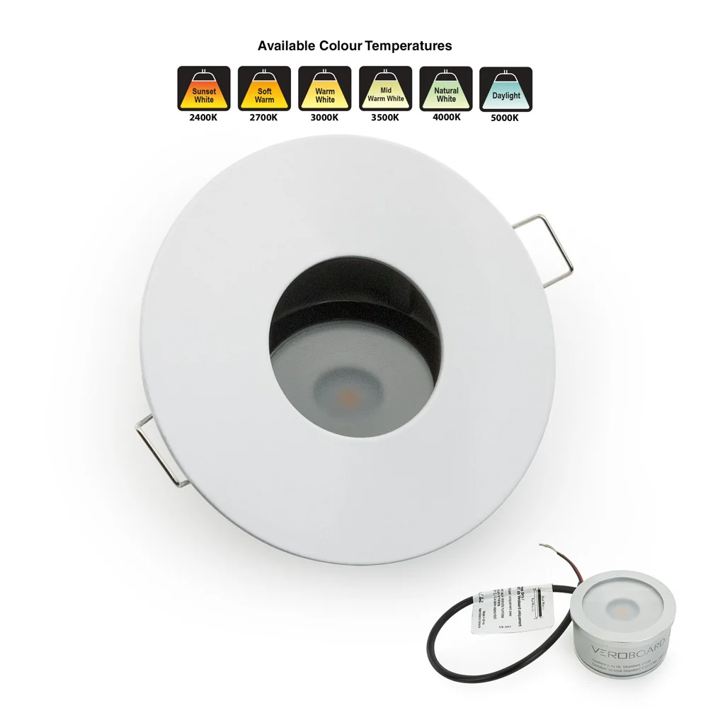 MTR-60T 12V Recessed LED Light Fixture, 2.75 inch Round White - Image 5