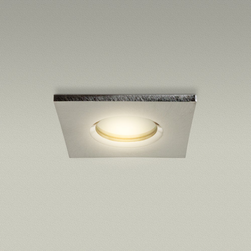 T-62 MR16 Light Fixture (Nickel Chrome), 12V 3 inch Square Pinhole Trim with Frosted Glass Diffuser - Image 7