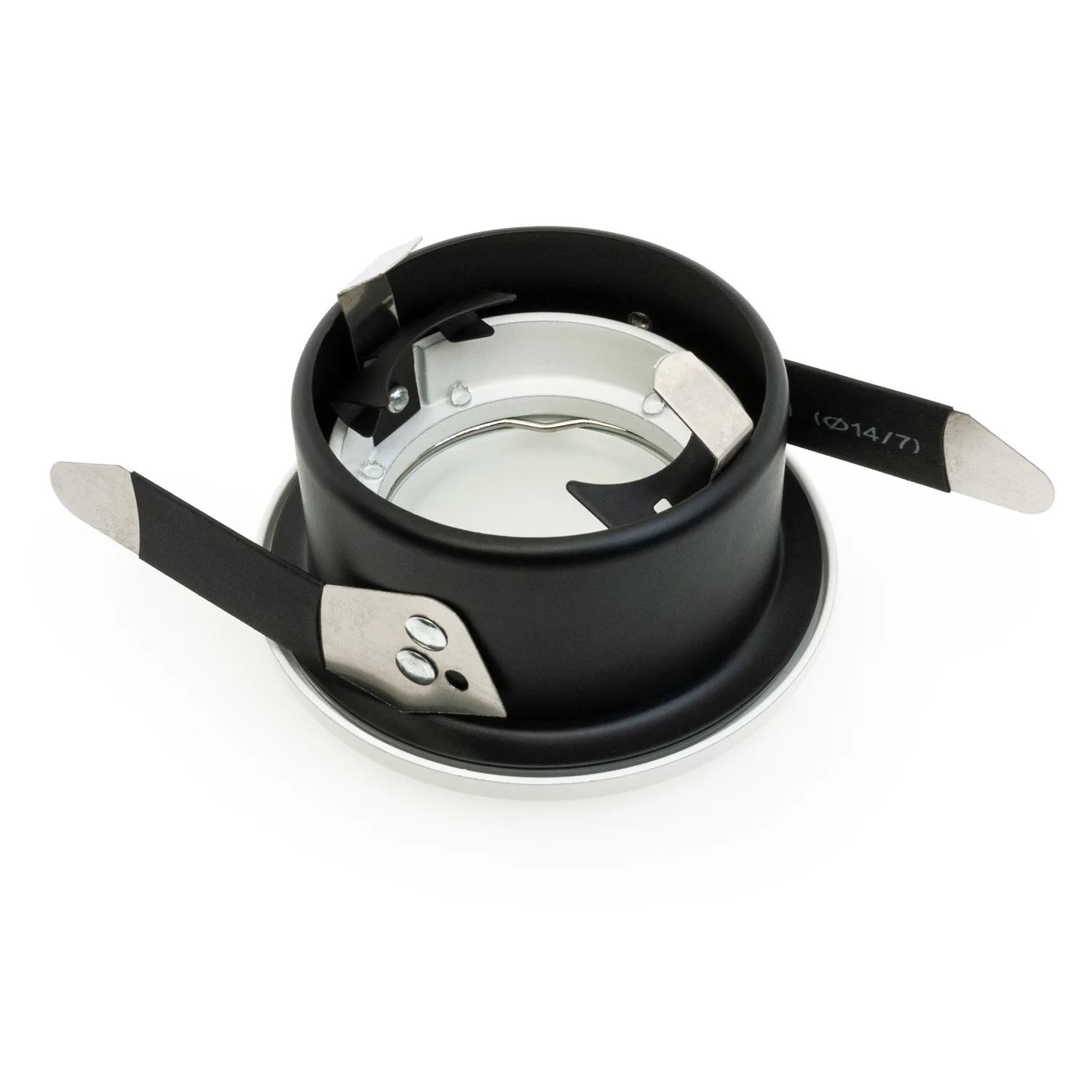 T-63 MR16 Light Fixture (White), 12V 2.5 inch Round Pinhole Trim with Frosted Glass Diffuser - Image 4