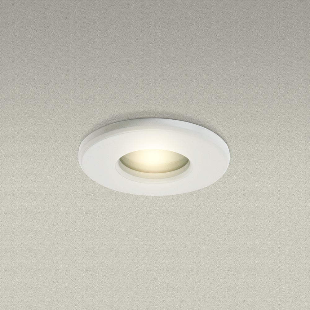 T-63 MR16 Light Fixture (White), 12V 2.5 inch Round Pinhole Trim with Frosted Glass Diffuser - Image 7