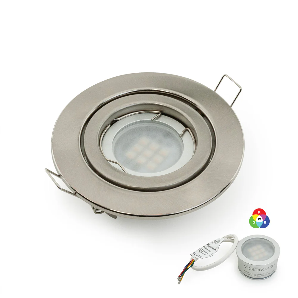 MTR-65T 12V Recessed LED Light Fixture, 3 inch Round Nickel Chrome - Image 7