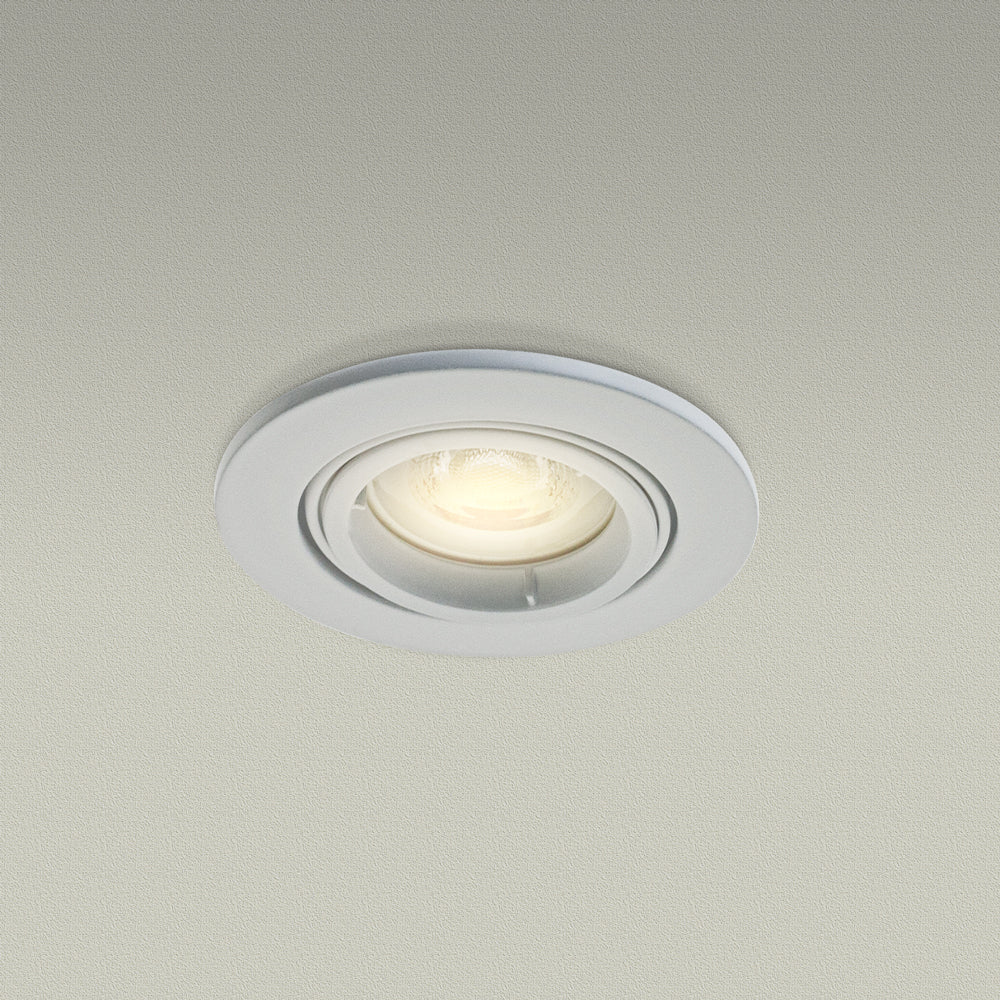 T-66 MR16 Light Fixture (White), 12V 3 inch Recessed Adjustable Gimbal Trim - Image 8