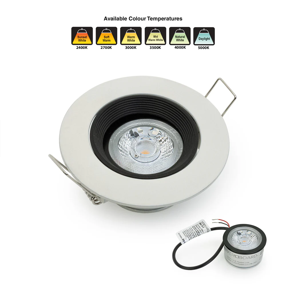 MTR-67T 12V Recessed LED Light Fixture, 3 inch Round White - Image 7
