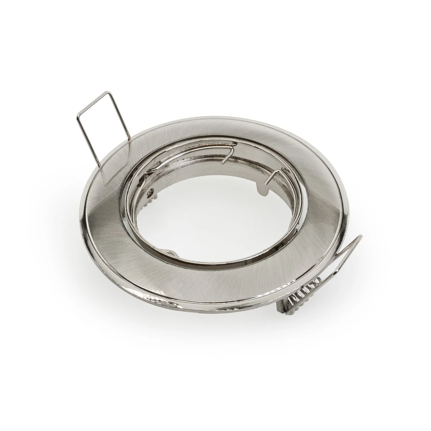 T-68 MR16 Light Fixture (Chrome), 12V 3 inch Round Recessed light Adjustable Gimbal Trim - Image 3