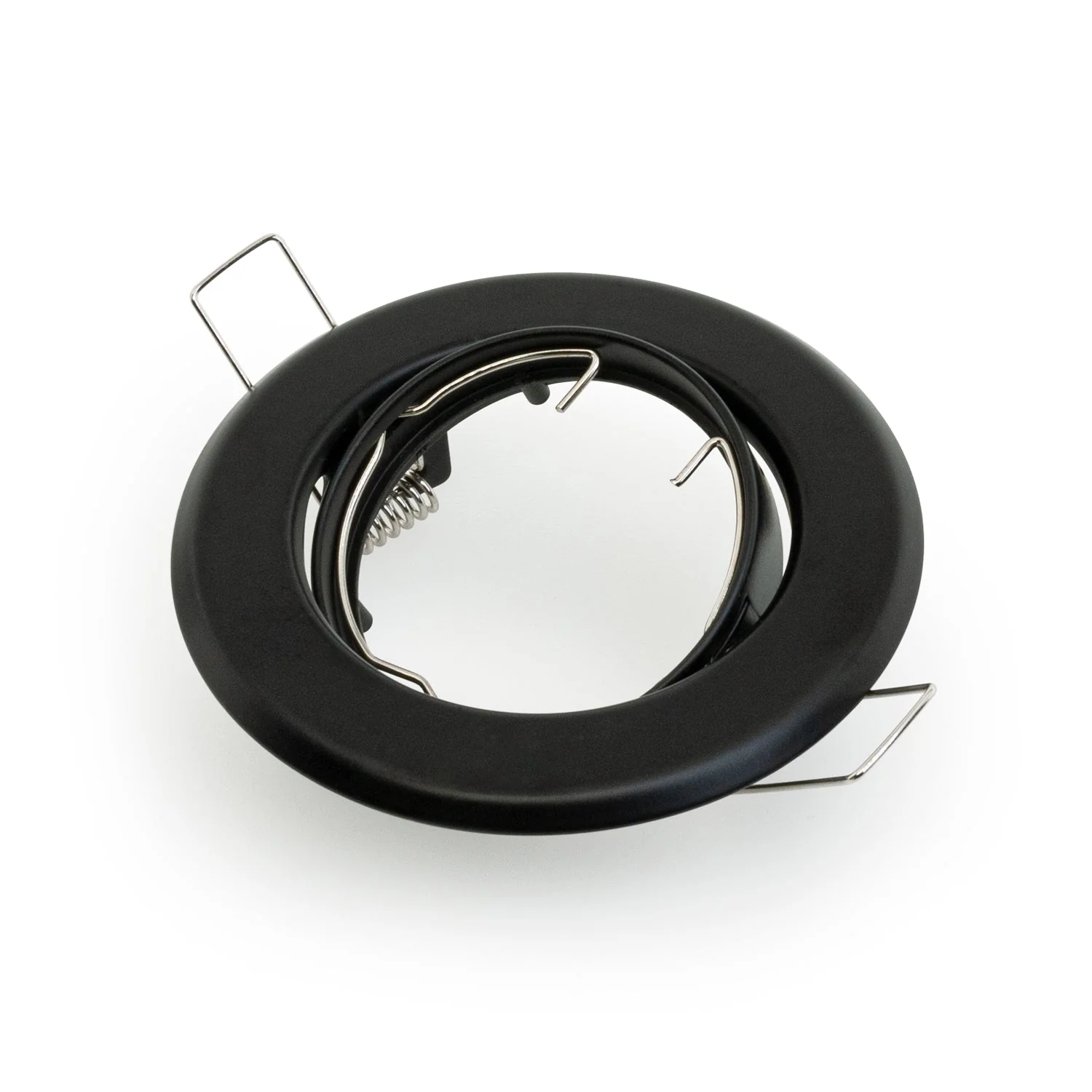 T-69 MR16 Light Fixture (Black), 12V 2.5 inch Round Recessed Surface Adjustable Gimbal Trim - Image 3