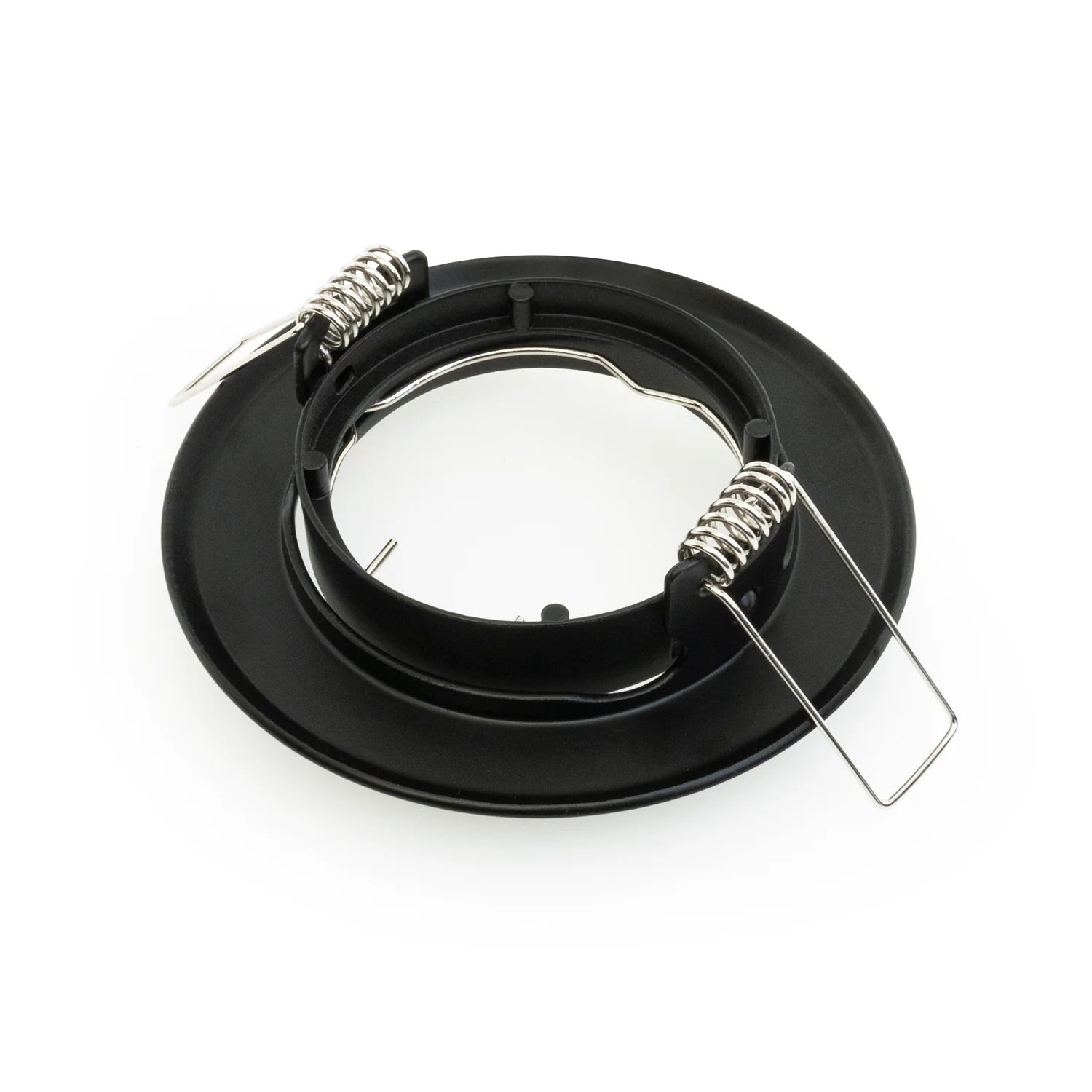 T-69 MR16 Light Fixture (Black), 12V 2.5 inch Round Recessed Surface Adjustable Gimbal Trim - Image 4