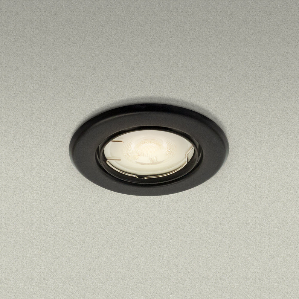 T-69 MR16 Light Fixture (Black), 12V 2.5 inch Round Recessed Surface Adjustable Gimbal Trim - Image 6