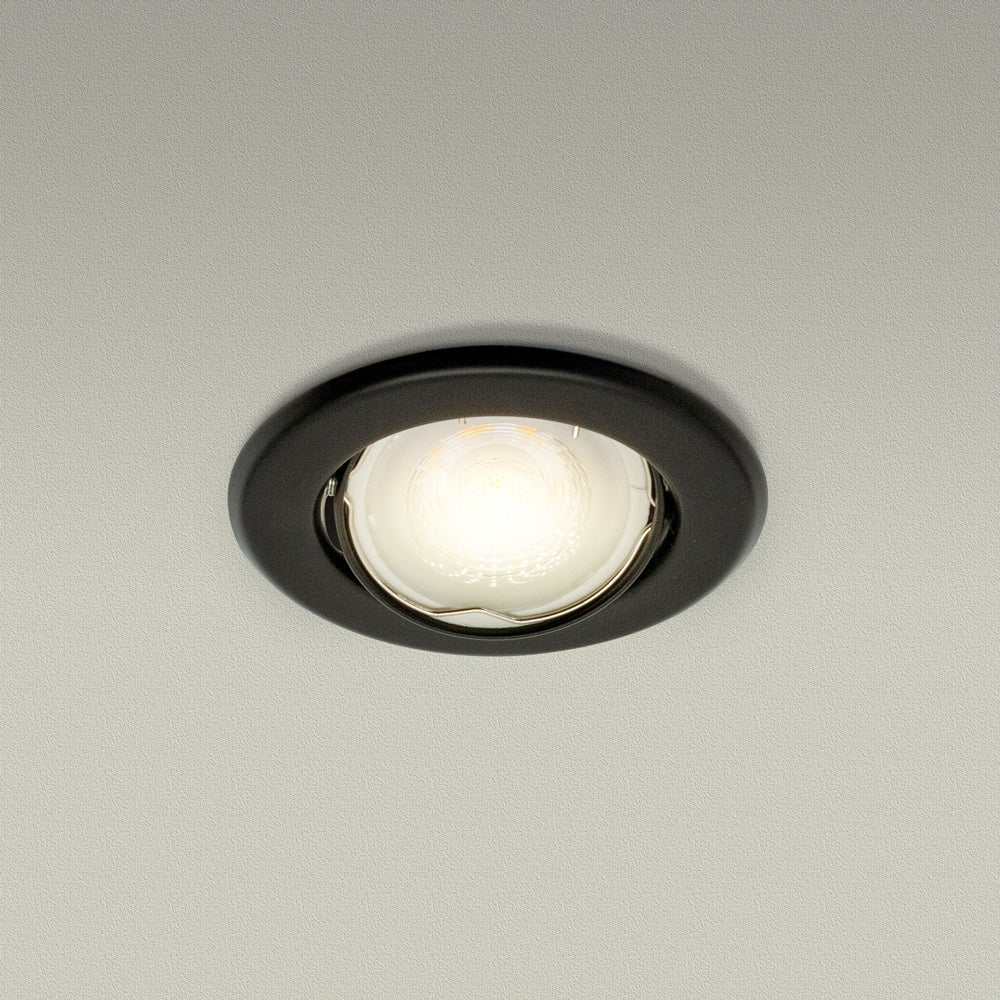 T-69 MR16 Light Fixture (Black), 12V 2.5 inch Round Recessed Surface Adjustable Gimbal Trim - Image 7