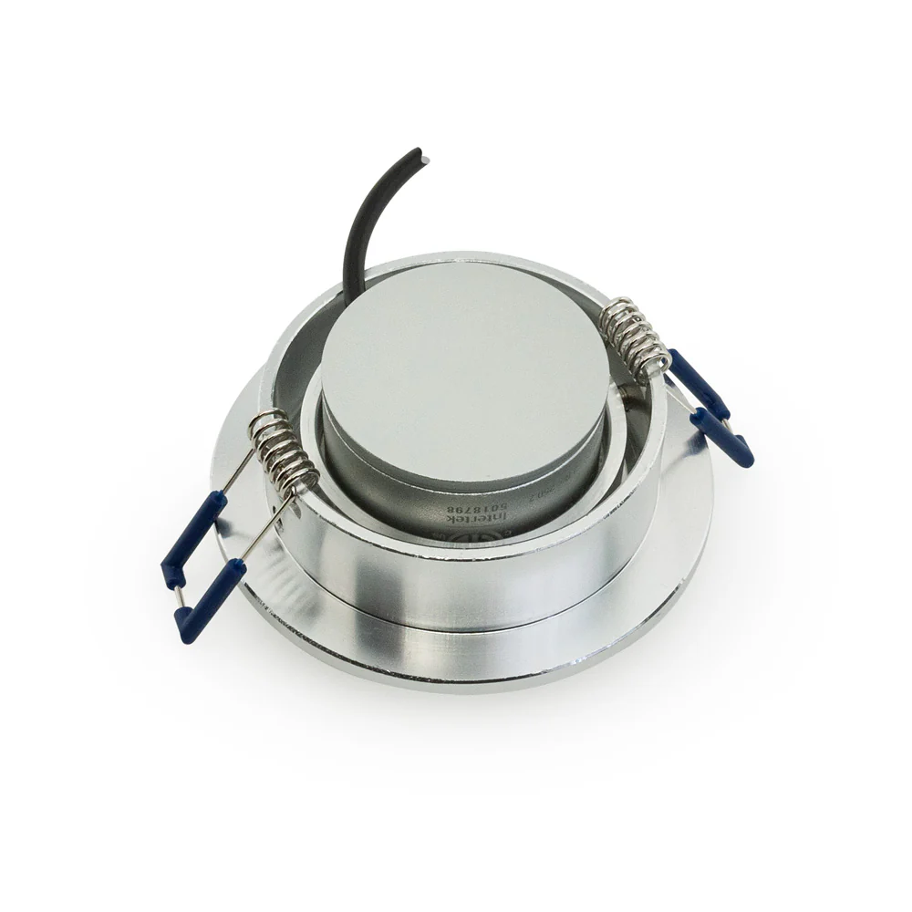 MTR-70T 12V Recessed LED Light Fixture, 3 inch Round Recessed Brushed Chrome - Image 8