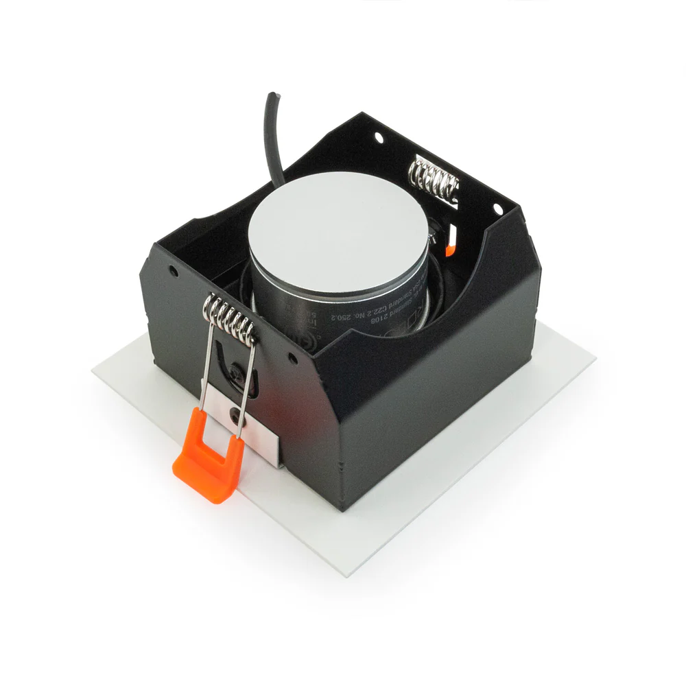 MTR-75T Recessed LED Light Fixture, 3.5 inch Single Head Square White - Image 8