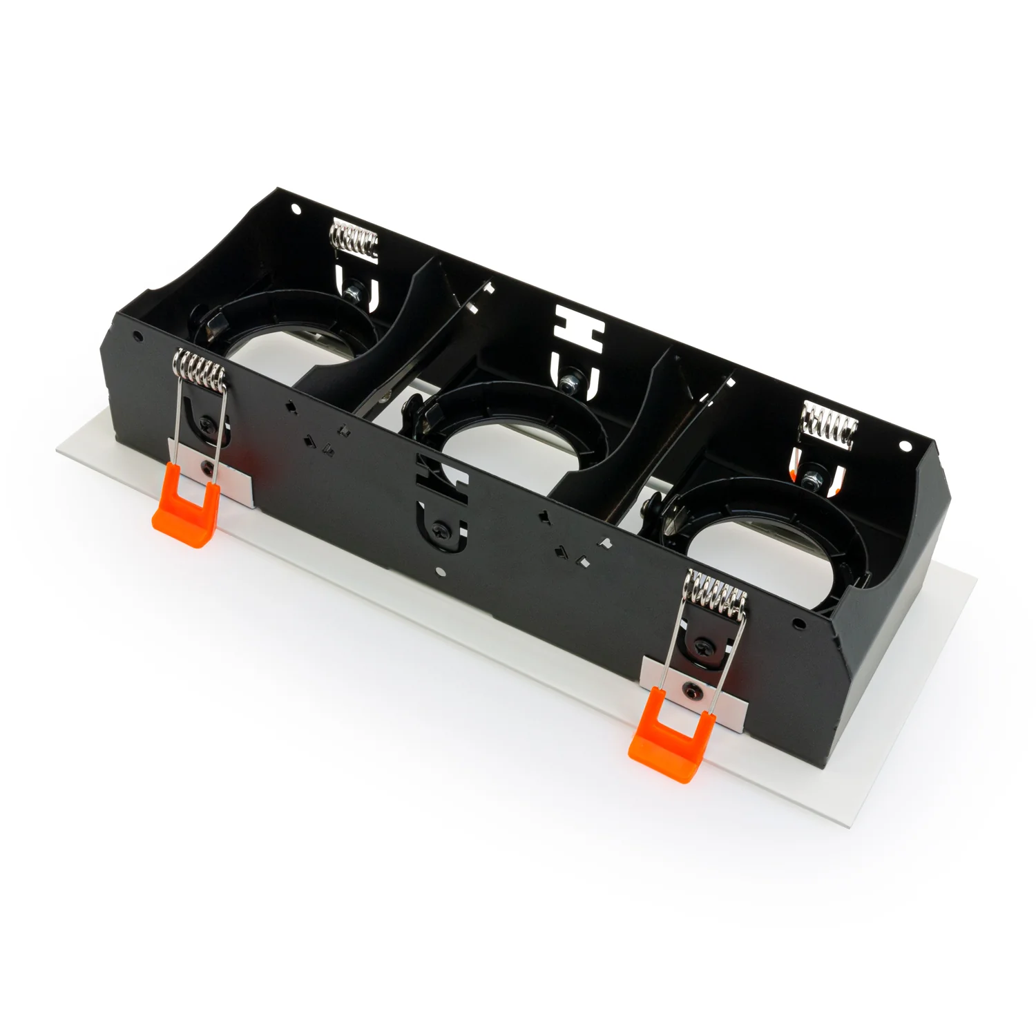 MTR-77T Recessed LED Light Fixture, 9 inch Triple Head Rectangular White - Image 4