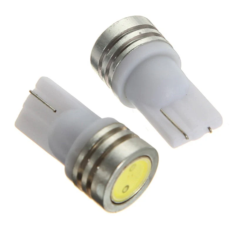 T10 Wedge Base LED Bulb COB, 12V 1W 6000K(Cool White) - Image 3