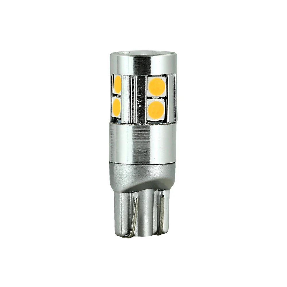 T10 Wedge Base 194 LED Bulb, 9-30V 1.5W 3000K(Warm White)