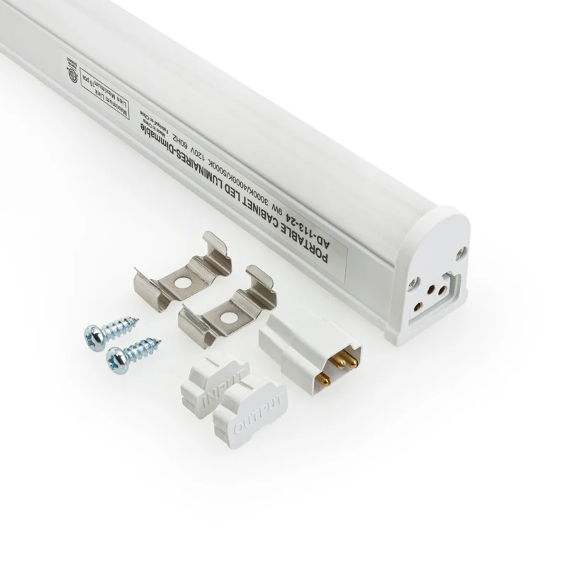 T5 Bar under cabinet lights 24inch, 120V 9W 700Lm 3CCT Selectable(3K, 4K, 5K) - Image 5