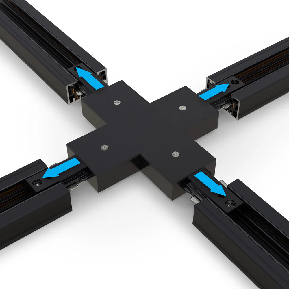 Track Cross Joiner Black H-Type 0337-CJB - Image 3