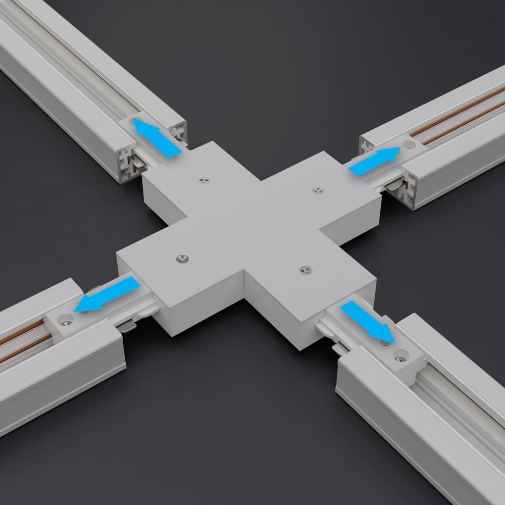 Track Cross Joiner White H-Type 0337-CJW - Image 3