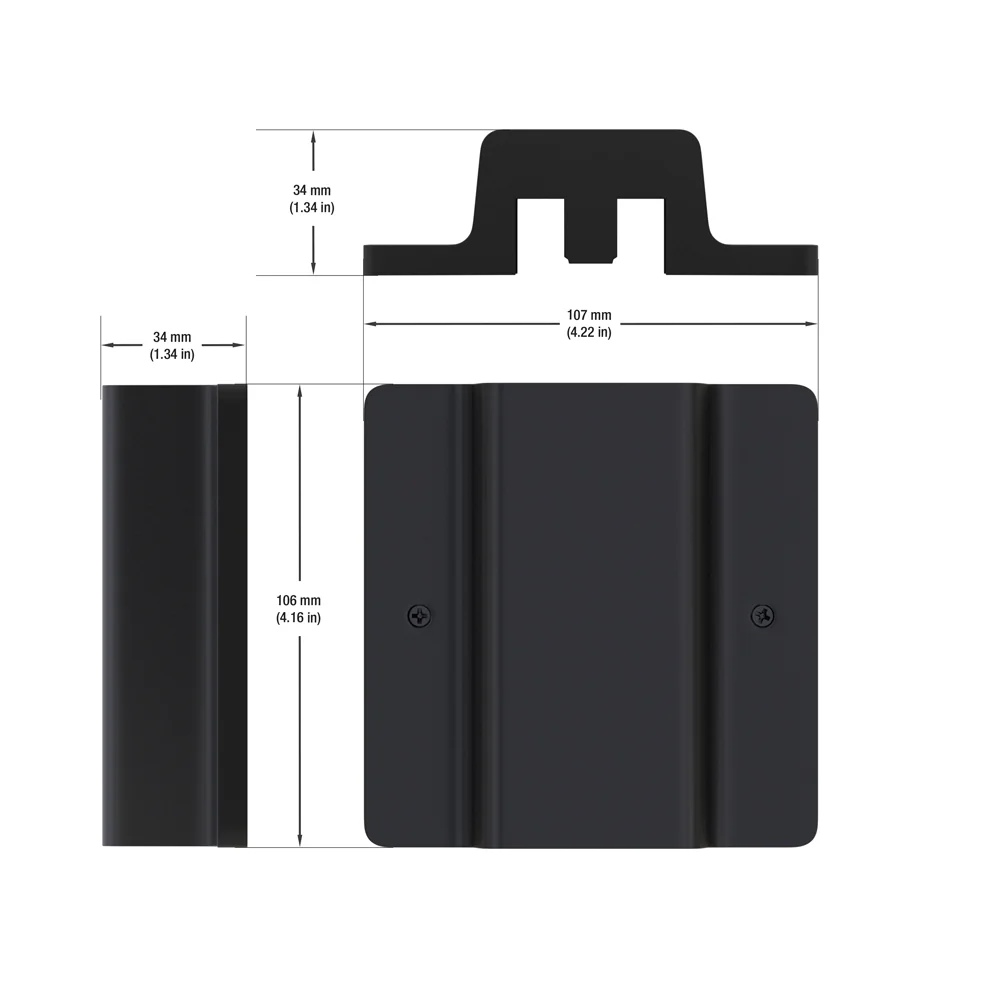 Track Floating Canopy Black H-Type 0341-FCB - Image 2