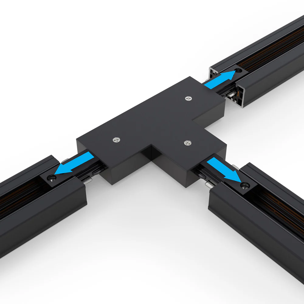 Track T shape Joiner Black H-Type 0336-TJB - Image 3