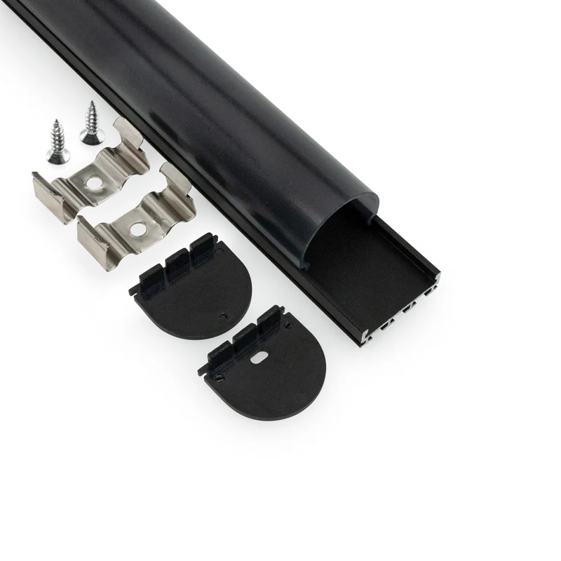 Type 10 Black, Linear Architectural LED Aluminum channel, 3Meters (118inches) - Image 4