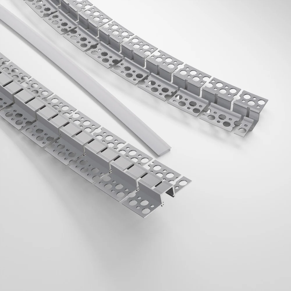 Type 101, Flexible Recessed LED Aluminum channel for Drywall(Plaster-In), 3Meters (118inches) - Image 3