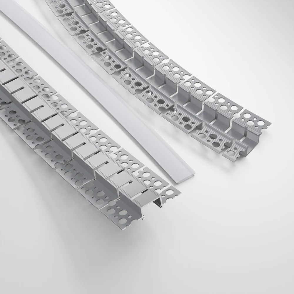 Type 102, Flexible Recessed LED Aluminum channel for Drywall(Plaster-In), 3Meters (118inches) - Image 3