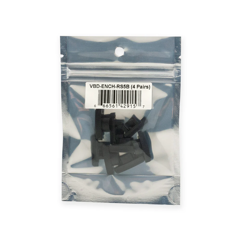 LED Channel Endcaps - Type 11 Black (4 Pairs) - Image 2