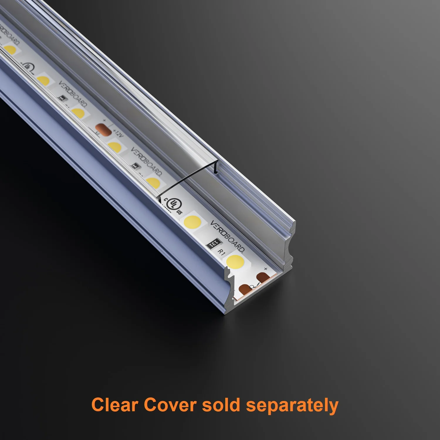 Type 12, Deep Surface Mount Aluminum LED Extrusion for LED Strips, 3Meters (118inches) - Image 3
