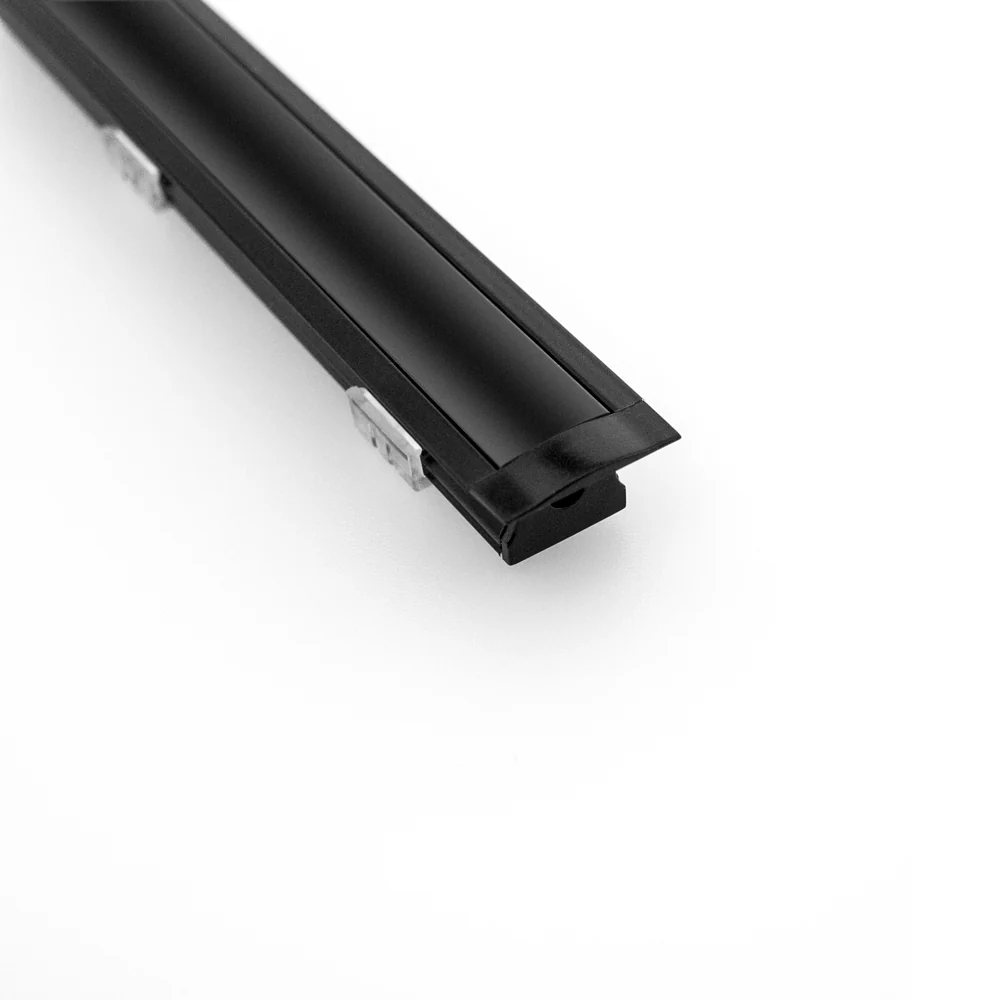 Type 13 Black, Recessed Aluminum LED Light Channel for LED Strip Lights, 3Meters (118inches) - Image 3