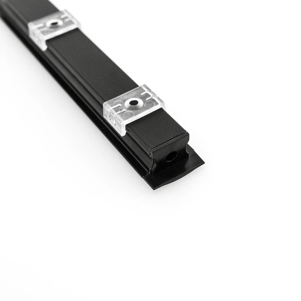 Type 13 Black, Recessed Aluminum LED Light Channel for LED Strip Lights, 3Meters (118inches) - Image 4