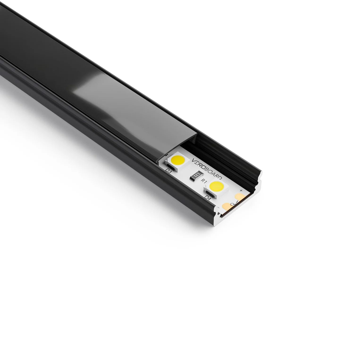 Type 14 Black, Linear Architectural LED Aluminum channel, 3Meters (118inches) - Image 3