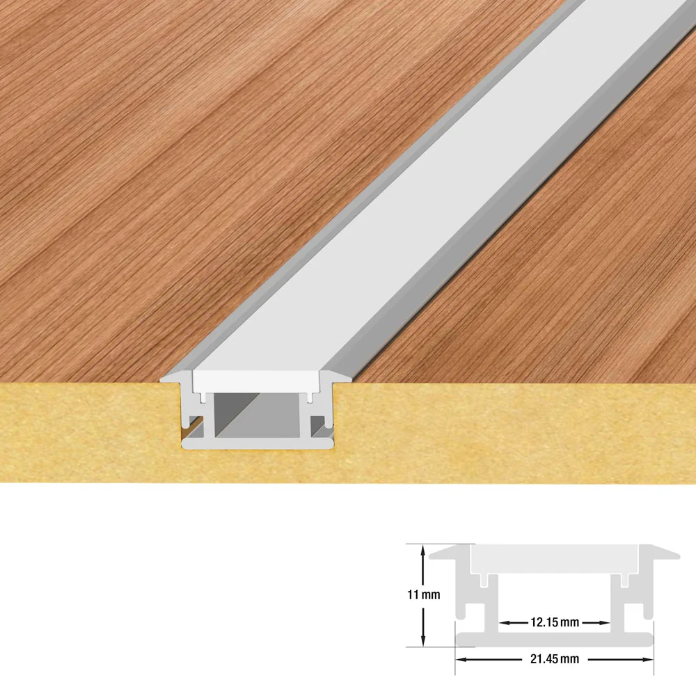 Type 16, Linear LED Aluminum Channel Light Fixture (Walkway/Floor), 3Meters (118inches) - Image 3